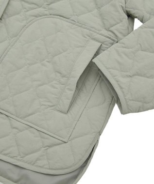 Green Parks ２ＷＡＹニットフードキルティングブルゾン Khaki