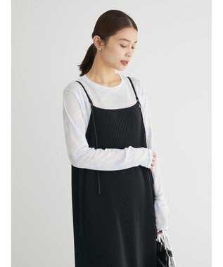 Green Parks クルーネックアソート柄シアープルオーバー Blue