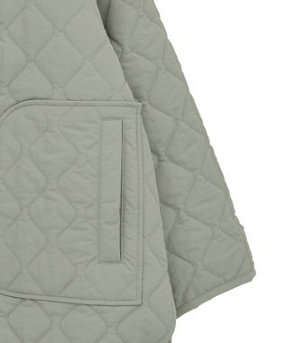 Green Parks ２ＷＡＹニットフードキルティングブルゾン Khaki