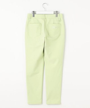 23区GOLF 冬の暖かボトム【WOMEN】ボンディング テーパードパンツ ライトグリーン系