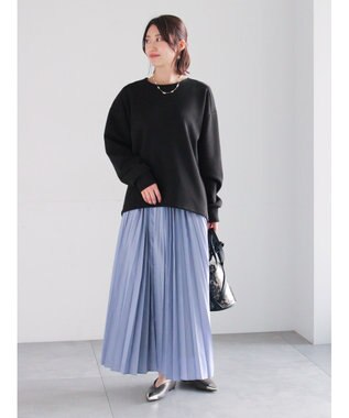 Te chichi バックジップダンボールプルオーバー ブラック