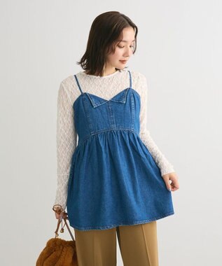 Green Parks ・ＳＵＧＡＲ　ＳＰＯＯＮ　デニムキャミチュニック Indigo