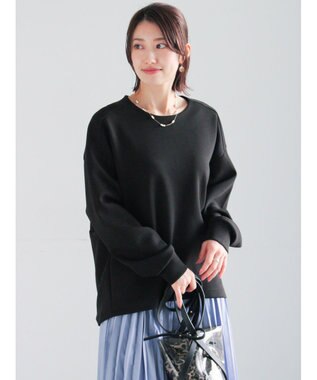 Te chichi バックジップダンボールプルオーバー ブラック