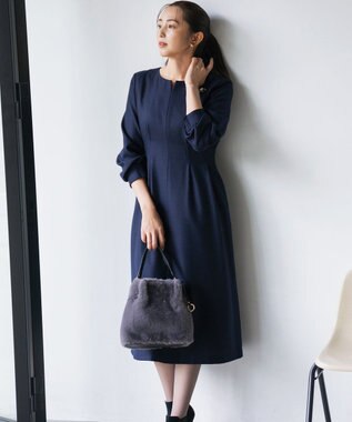 組曲 ファーバケット バッグ グレー系