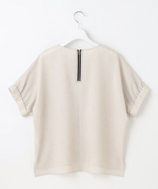 自由区 L 【カタログ掲載・洗える】ラスティックメッシュドルマンスリーブ Tブラウス フラックス