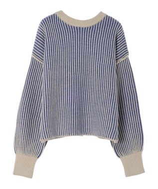 Green Parks ２ｗａｙ前後ニットプルオーバー Blue