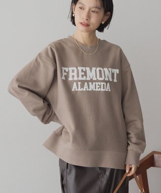AMERICAN HOLIC FREMONT ロゴスウェットプルオーバー Gray Beige