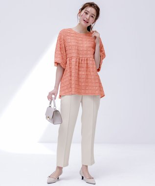 ANY SIS 【撥水・接触冷感・UVカット】コンフォートイージー テーパードパンツ アイボリー