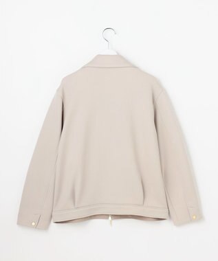 J.PRESS LADIES S 【WEB限定】ダンボールジャージー ハイネック ブルゾン 【WEB限定】グレージュ系