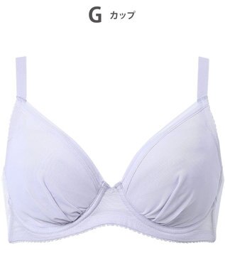 WACOAL 【小さく見せるブラ】 シンプル ブラジャー 着やせ効果 コンパクトにメイク バストの突出をおさえる 背中の段差を軽減 大きいサイズ レディース BRB452 /ワコール
