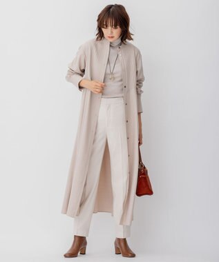 23区 【CLASSY.1月号掲載】ウーステッドウール タートルネック ニット ライトベージュ系