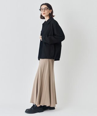 UNFILO L フィブリル ロングスカート ベージュ