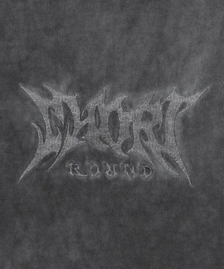 WEGO 【ユニセックス着用ITEM/MLサイズ展開】コールドダイスウィッチングロゴノースリーブ スミクロ