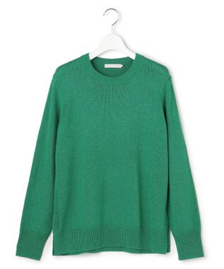 ICB L 【先行予約】 グロッシーペーパーブレンド クルーネックプルオーバー グリーン