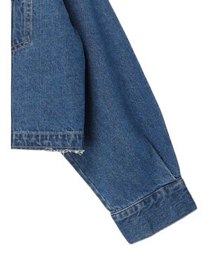 earth music&ecology ノーカラーＧジャン Medium Indigo