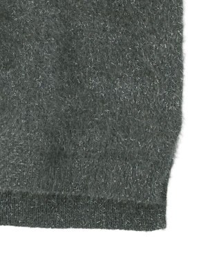 earth music&ecology 【予約】キャットライクヤーンニットベスト チャコールグレー