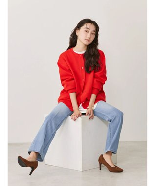 AMERICAN HOLIC エコカルットクルーネックカーディガン Red