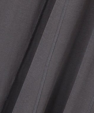 UNFILO ドライタッチフライス フレアワンピース チャコール