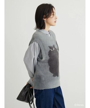 Green Parks Villains／ジャガードニットベスト Gray