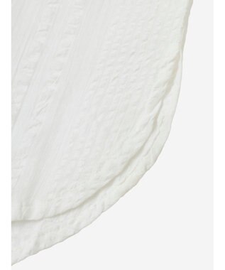 Green Parks インド綿 シアサッカーシャツ Off White