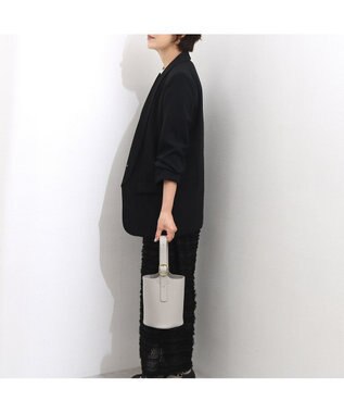 UNBILLION カシュカシュ cachecache / バックルワンハンドル2wayショルダー ライトグレー