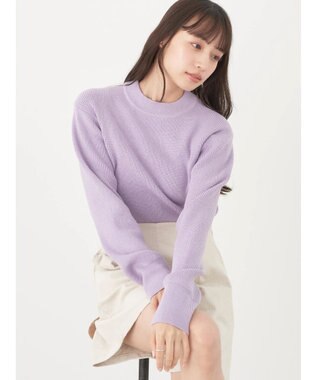 earth music&ecology アンチピリングハイネックプルオーバー Lavender