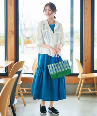 Tiaclasse シアーフードパーカー オフホワイト