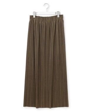 23区 S 【SLOW/一部店舗限定】トリコットプリーツ Iライン スカート カーキ系
