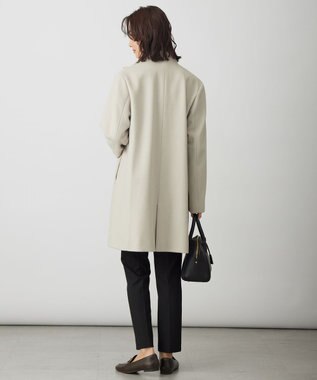 J.PRESS LADIES ショートビーバー スタンドカラー コート ベージュ系