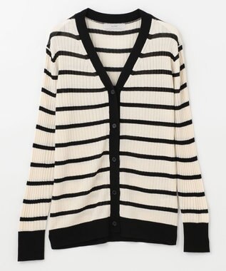 ANY 【UVケア】ミドルレングス カーディガン オフ×ブラック