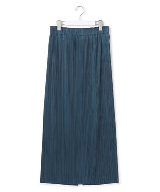 23区 S 【SLOW/一部店舗限定】トリコットプリーツ Iライン スカート ダルブルー系