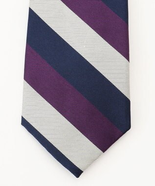 J.PRESS MEN 【JAPANESE TWILL&REPPE STRIPE COLLECTION】レジメンタルネクタイ パープル系2