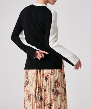 Paul Smith バイカラー スリット ニット オフホワイト