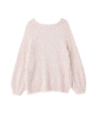 YECCA VECCA ラメ混シャギーニット Pink