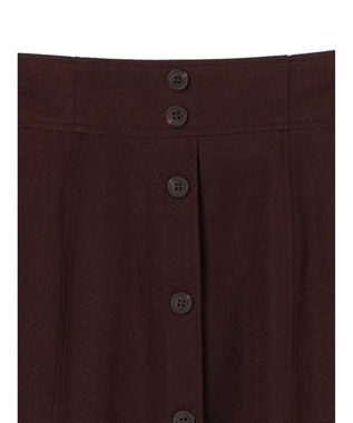 earth music&ecology フロントボタンスカート Brown