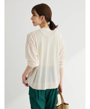 Green Parks 接触冷感ゆったりカーデ Off White