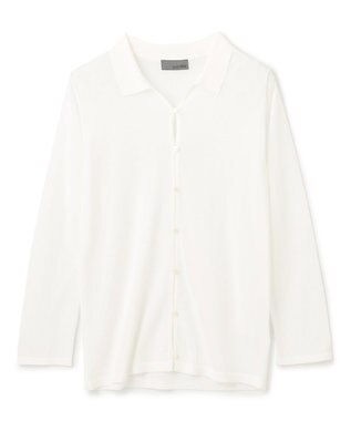 uncrave シアーコットン ポロニット ホワイト