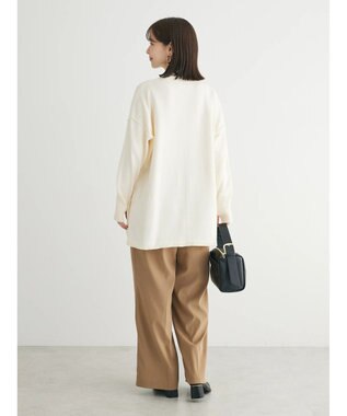 Green Parks もちやわ　ニットチュニック Off White