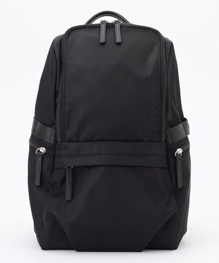 ICB 【4/3-4/19期間限定・受注生産】選べるチャーム 8ポケットナイロンリュック カスタマイズ ファー白&フェイクレザーロープ白