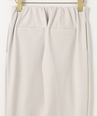 組曲 【吸湿・冷感・UVケア】スタイルアップジャージー パンツ ライトグレー系