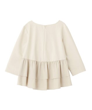 YECCA VECCA 【2点SET】バックフリルデザインセットアップ Ivory