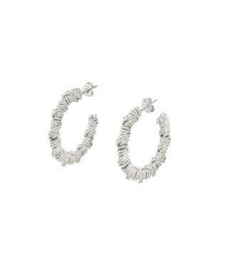 AMERICAN HOLIC ワイヤーロールピアス Silver