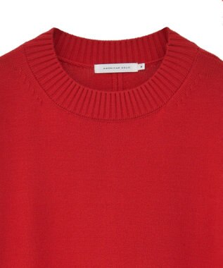 AMERICAN HOLIC バイパチモックネックニットプルオーバー Red