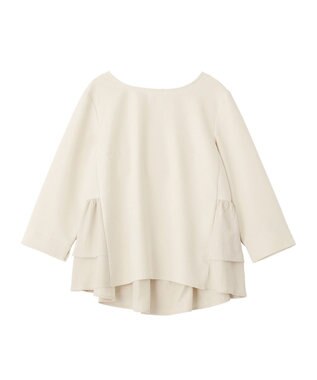 YECCA VECCA 【2点SET】バックフリルデザインセットアップ Ivory