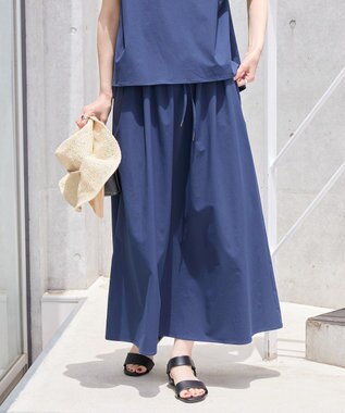 AMERICAN HOLIC 【多機能】タックトップス＋ギャザースカート Navy