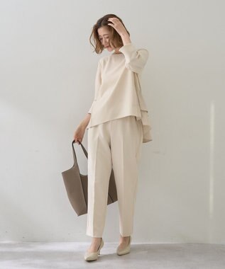 YECCA VECCA 【2点SET】バックフリルデザインセットアップ Ivory