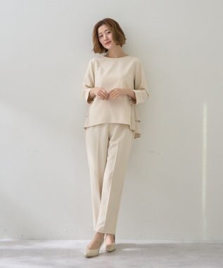 YECCA VECCA 【2点SET】バックフリルデザインセットアップ Ivory