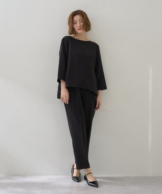YECCA VECCA 【2点SET】バックフリルデザインセットアップ Black