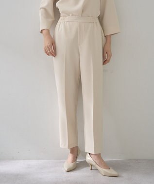 YECCA VECCA 【2点SET】バックフリルデザインセットアップ Ivory