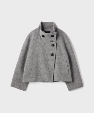 GRACE CONTINENTAL アルパカシャギージャケット グレー